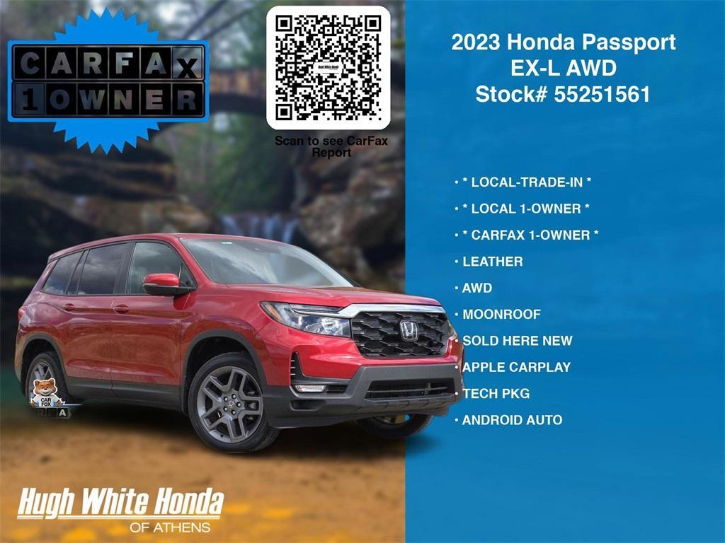 used 2023 Honda Passport car, priced at $33,938