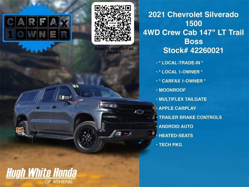 used 2021 Chevrolet Silverado 1500 car, priced at $33,557