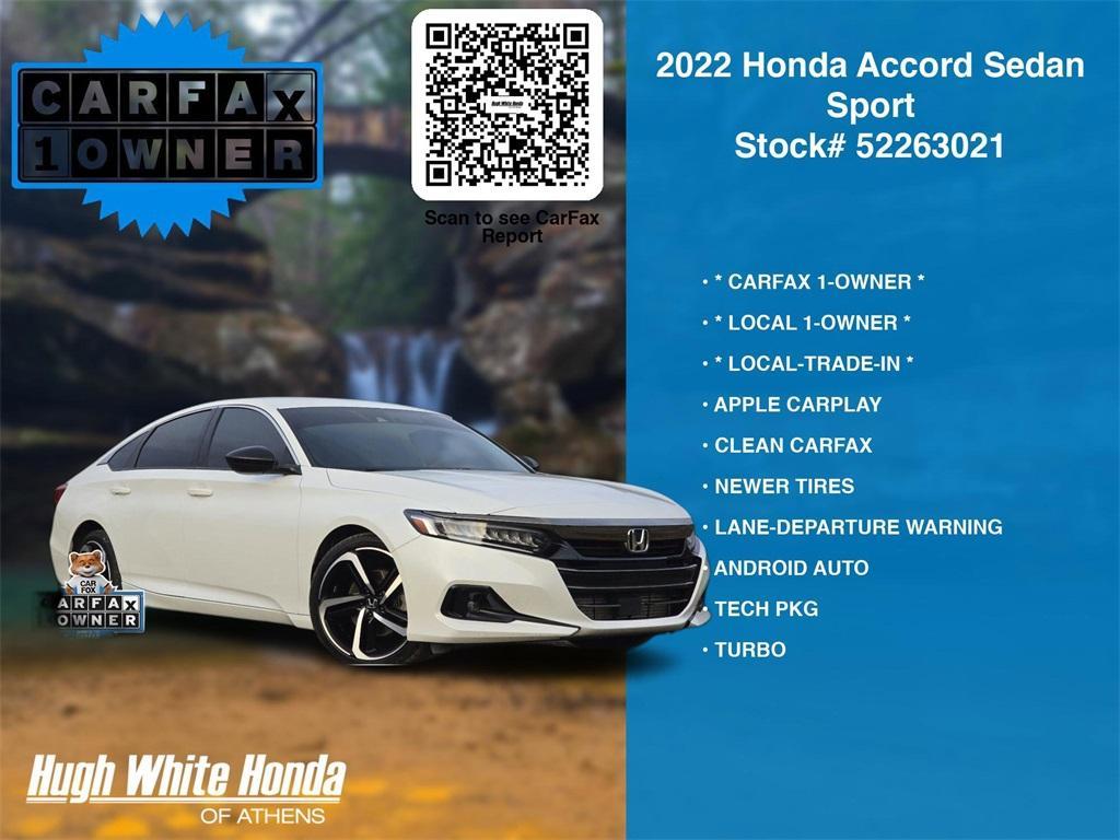 used 2022 Honda Accord car, priced at $23,796