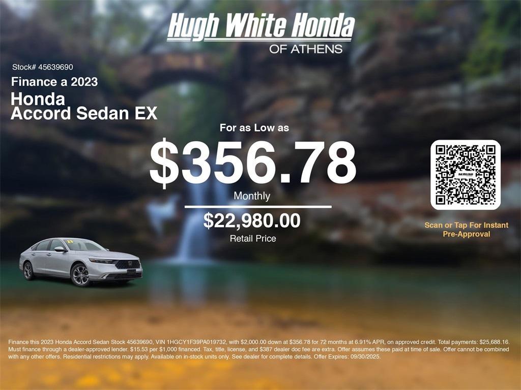 used 2023 Honda Accord car, priced at $22,980