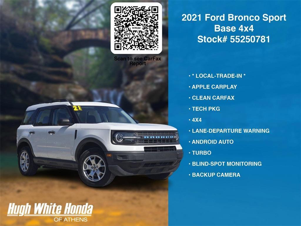 used 2021 Ford Bronco Sport car, priced at $17,980