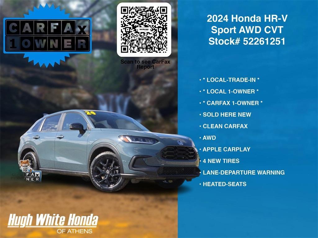 used 2024 Honda HR-V car, priced at $25,260
