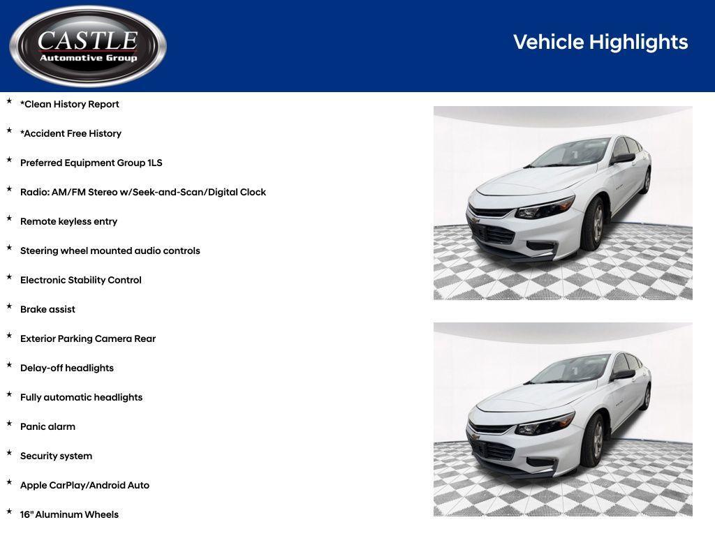 used 2016 Chevrolet Malibu car, priced at $11,975