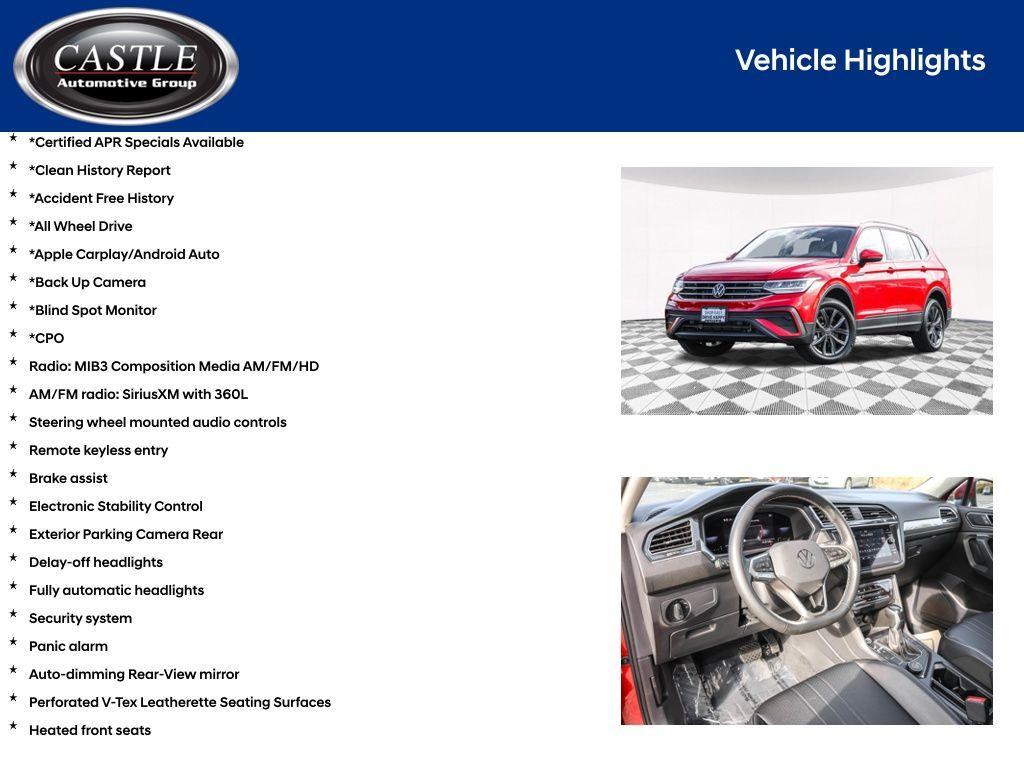 used 2022 Volkswagen Tiguan car, priced at $23,949