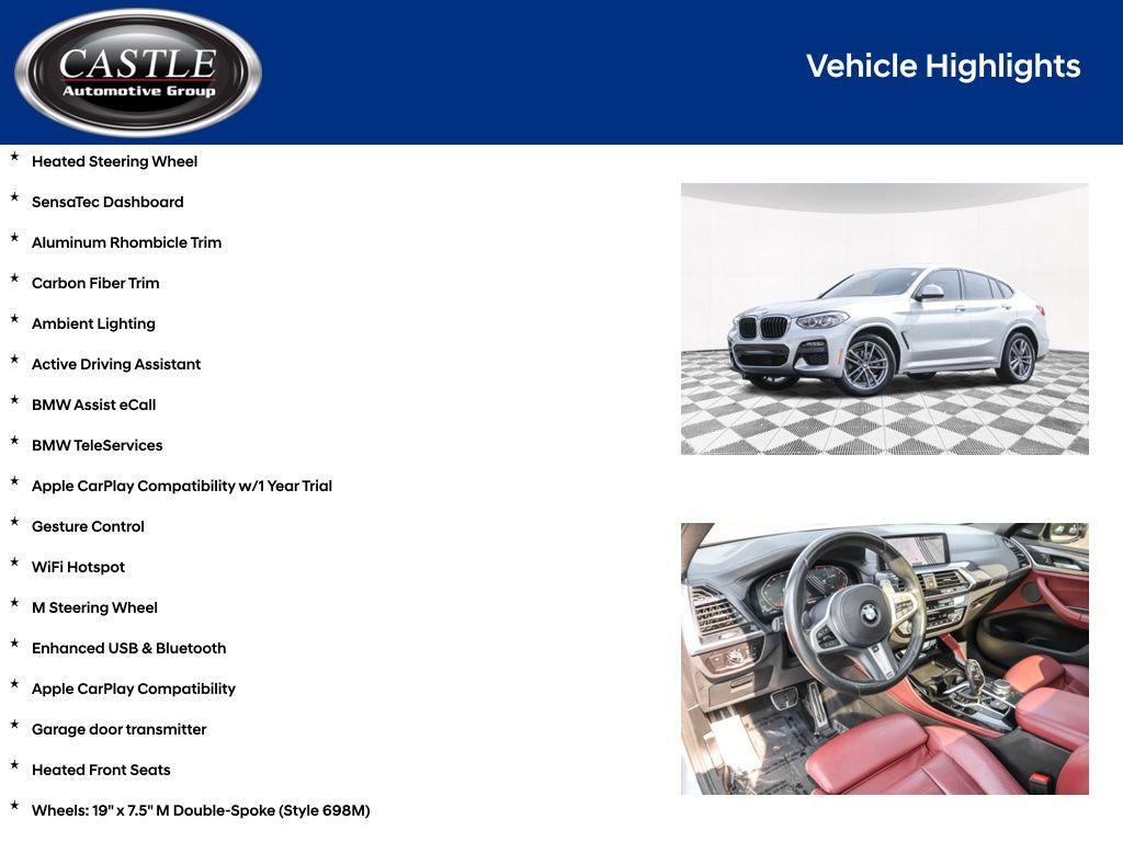used 2020 BMW X4 car, priced at $21,340