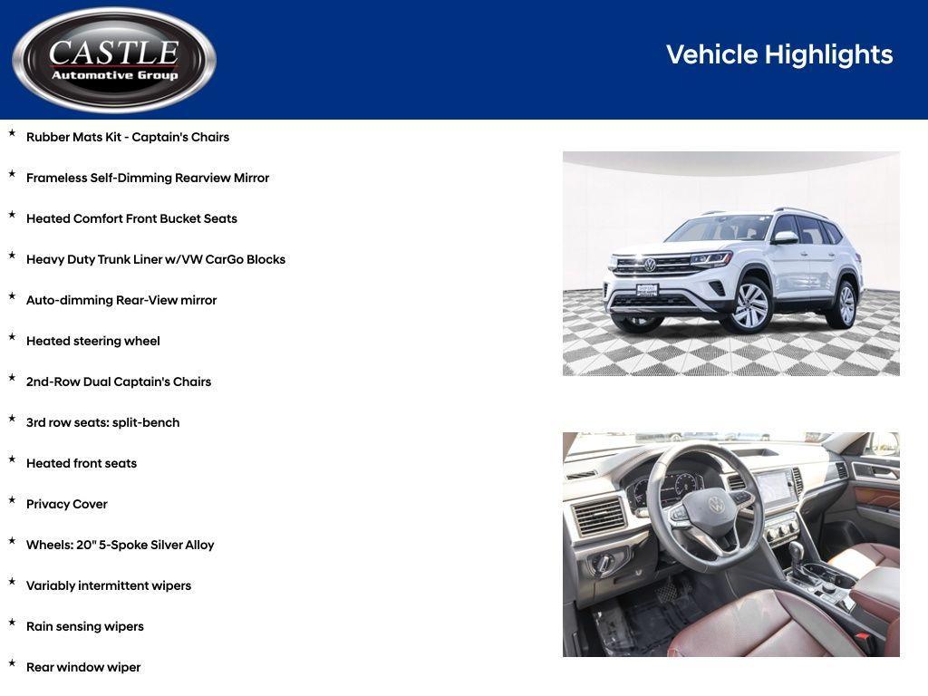 used 2021 Volkswagen Atlas car, priced at $25,495