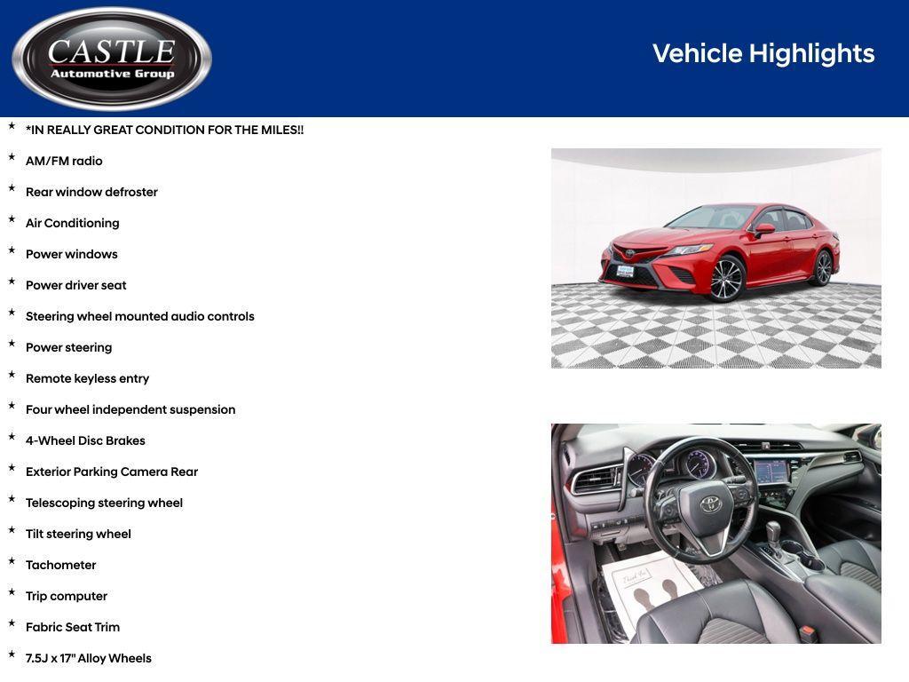 used 2019 Toyota Camry car, priced at $13,989