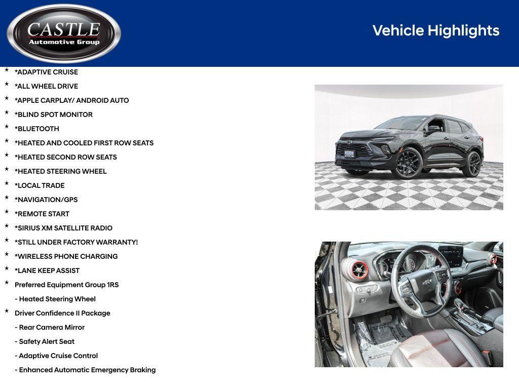 used 2024 Chevrolet Blazer car, priced at $38,995
