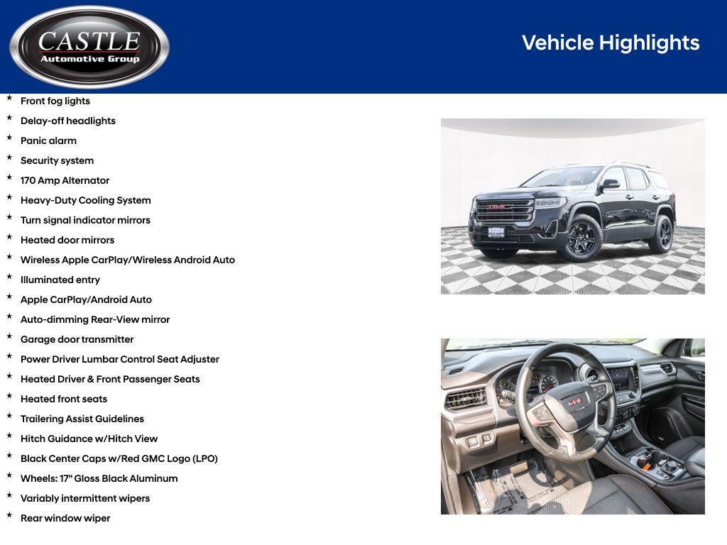 used 2023 GMC Acadia car, priced at $32,346