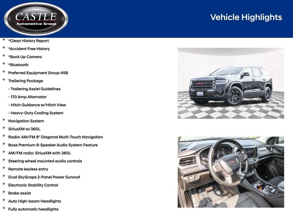 used 2023 GMC Acadia car, priced at $32,346