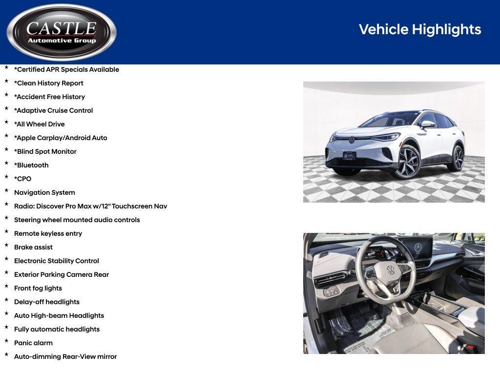 used 2023 Volkswagen ID.4 car, priced at $26,302