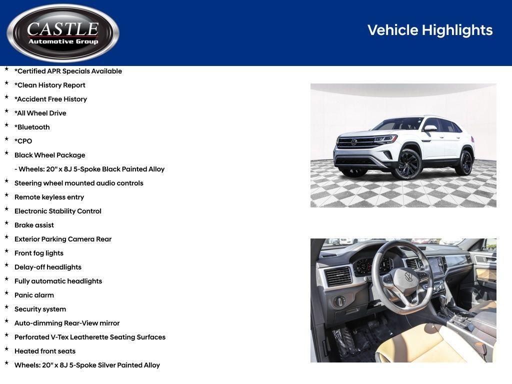 used 2022 Volkswagen Atlas Cross Sport car, priced at $26,613