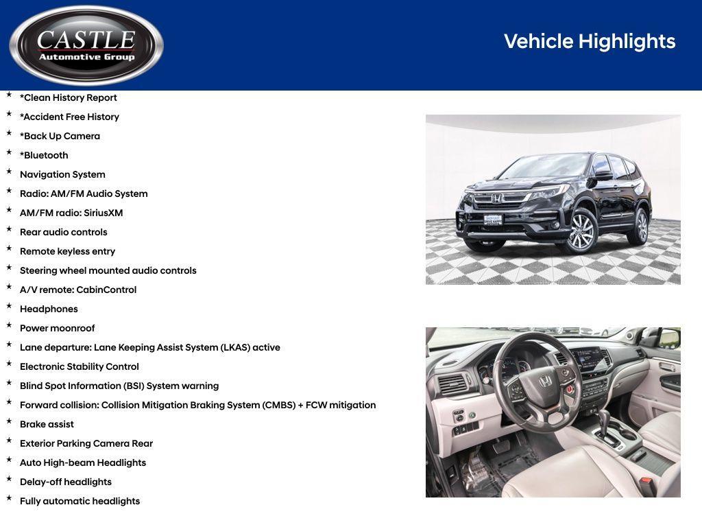 used 2019 Honda Pilot car, priced at $24,251