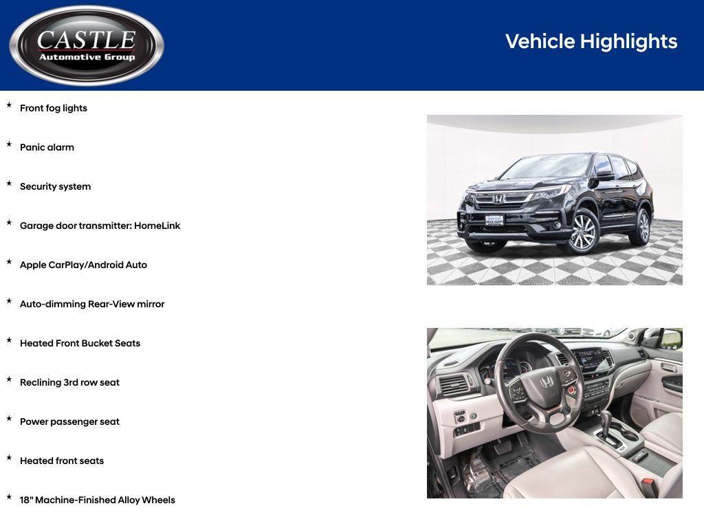 used 2019 Honda Pilot car, priced at $24,251