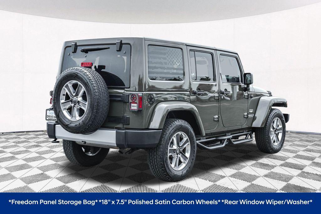 used 2015 Jeep Wrangler Unlimited car, priced at $19,528