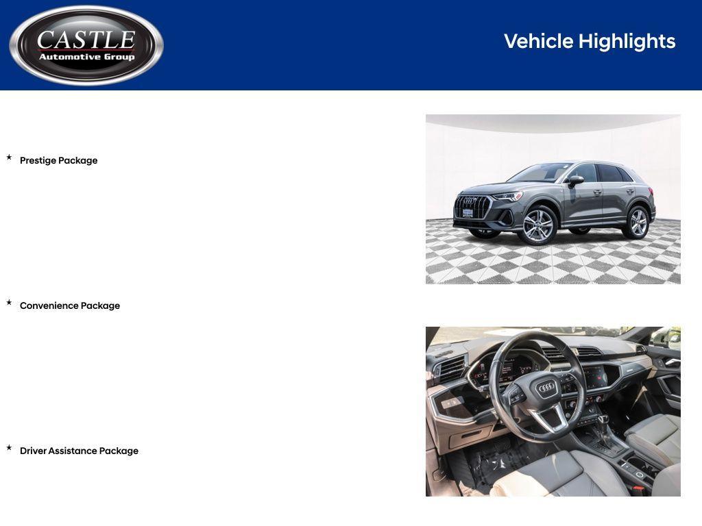 used 2020 Audi Q3 car, priced at $25,495