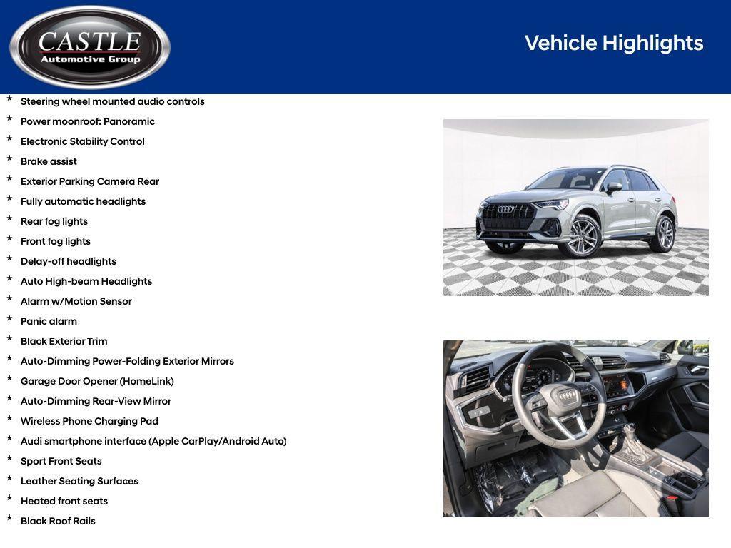 used 2024 Audi Q3 car, priced at $32,345