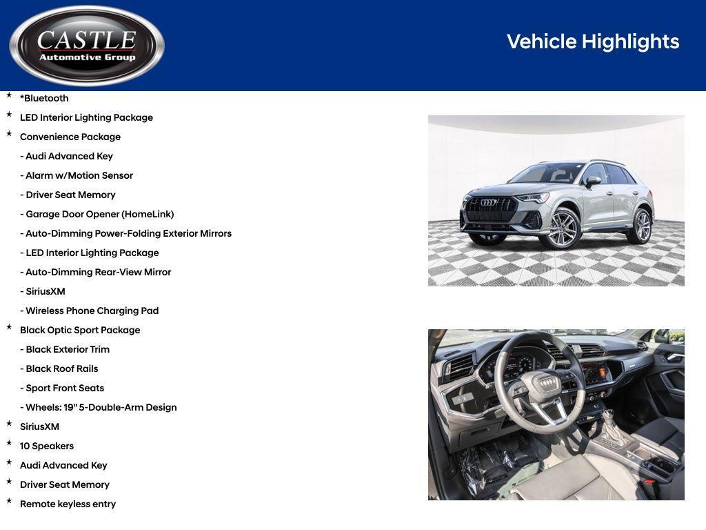 used 2024 Audi Q3 car, priced at $32,345