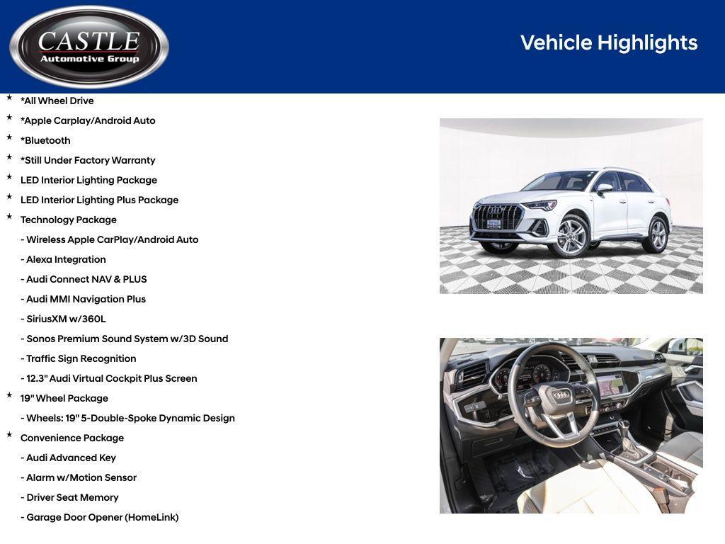 used 2024 Audi Q3 car, priced at $31,933