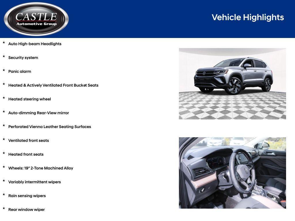 used 2024 Volkswagen Taos car, priced at $26,655