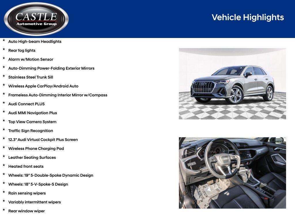 used 2023 Audi Q3 car, priced at $27,677
