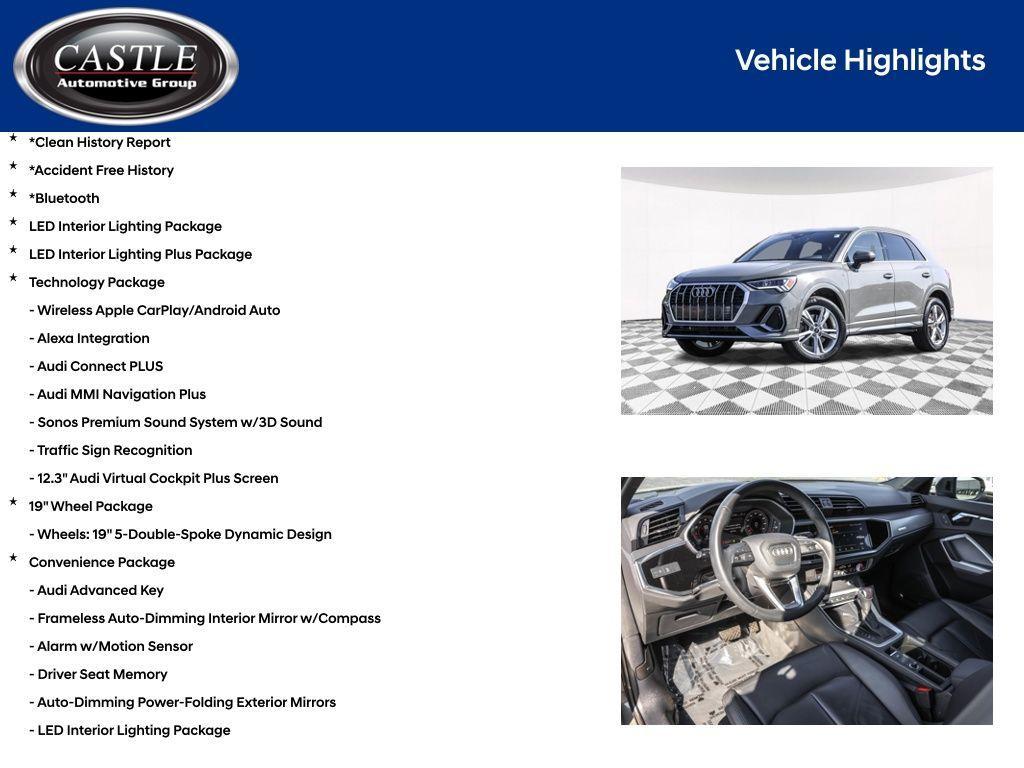 used 2023 Audi Q3 car, priced at $27,677