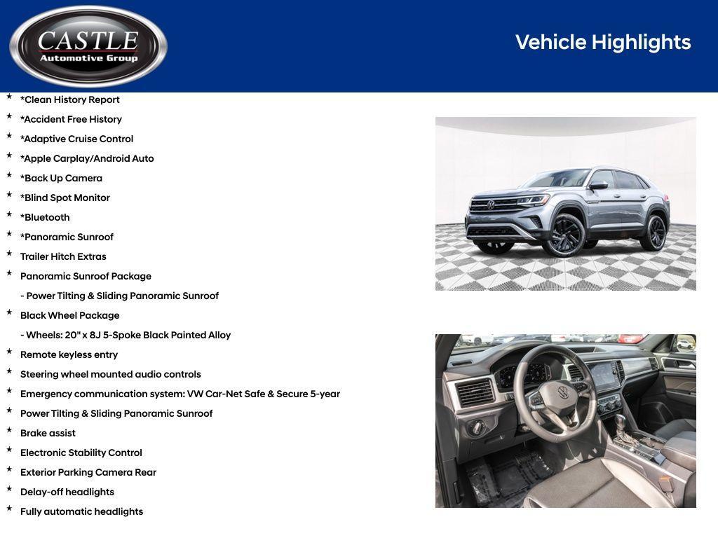used 2023 Volkswagen Atlas Cross Sport car, priced at $28,676