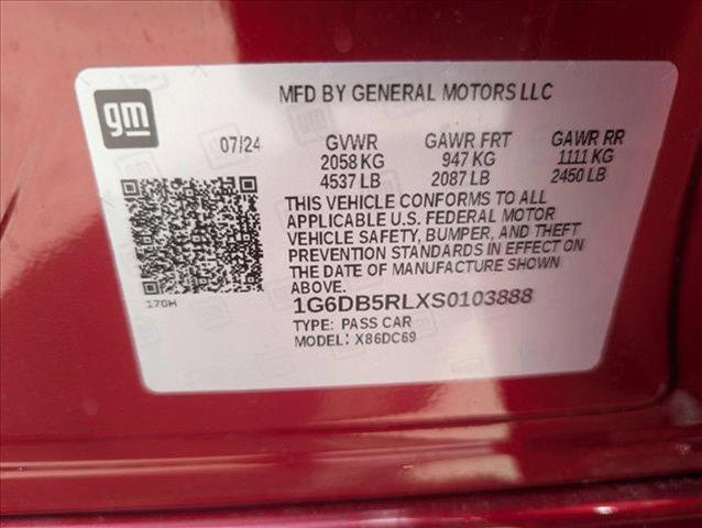 new 2025 Cadillac CT4 car, priced at $49,265
