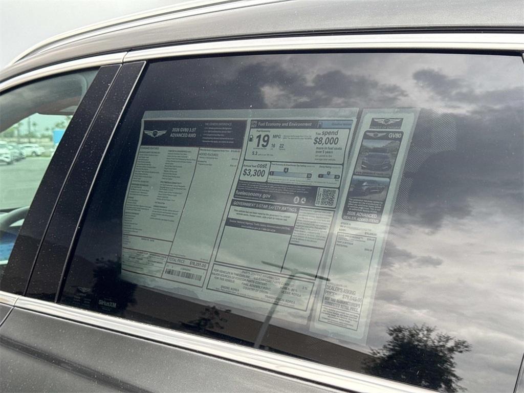 new 2026 Genesis GV80 car, priced at $78,255