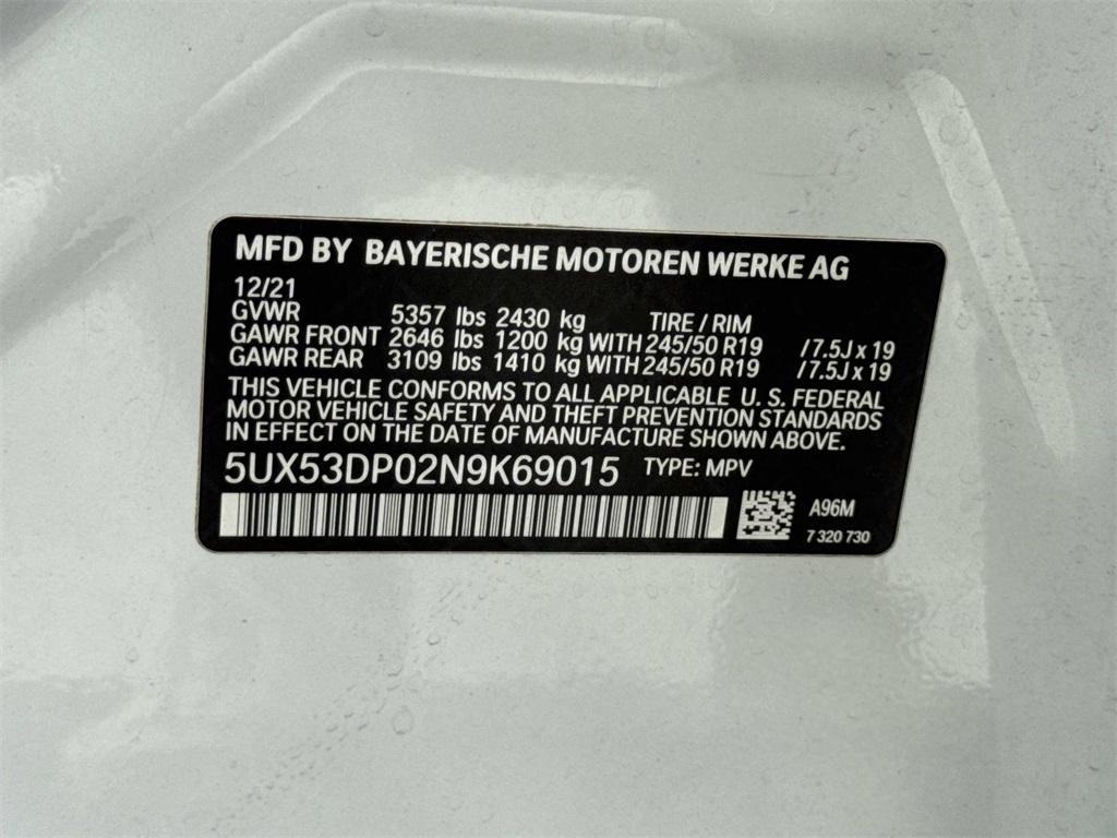 used 2022 BMW X3 car, priced at $26,953