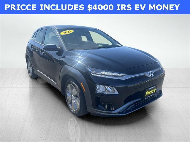 used 2021 Hyundai Kona EV car, priced at $19,232