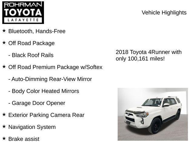 used 2018 Toyota 4Runner car, priced at $29,559