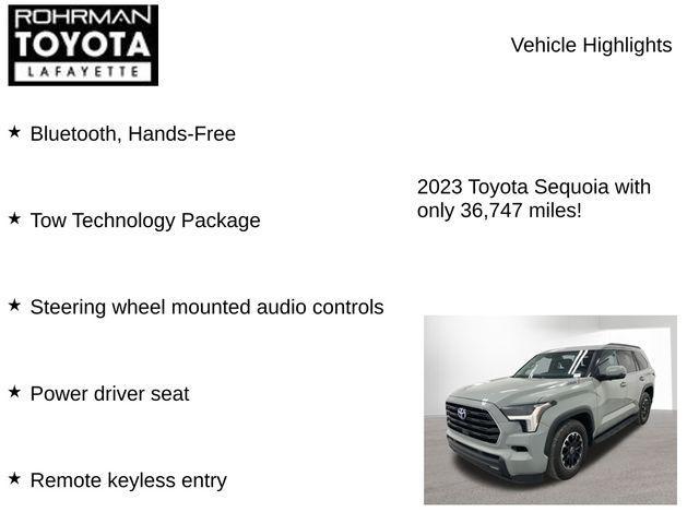 used 2023 Toyota Sequoia car, priced at $61,187