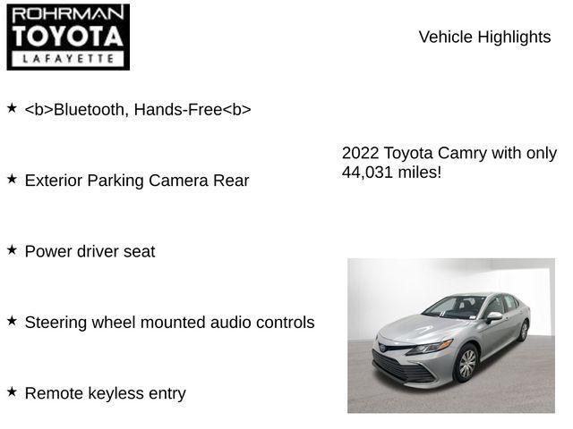 used 2022 Toyota Camry car, priced at $24,402