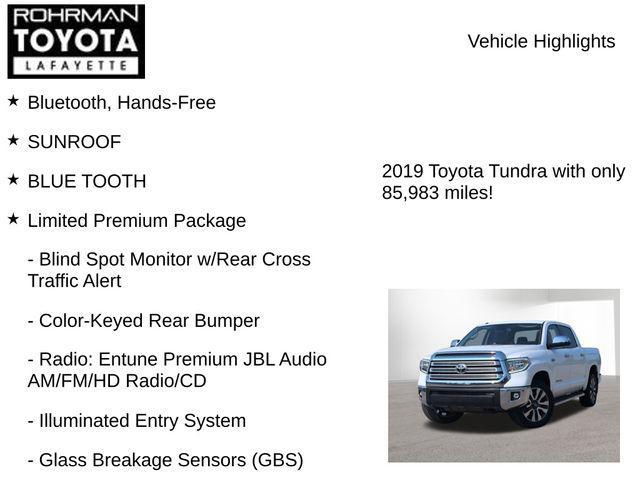 used 2019 Toyota Tundra car, priced at $37,959