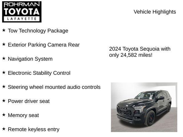 used 2024 Toyota Sequoia car, priced at $70,465