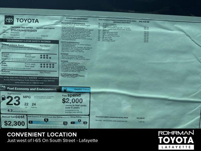 new 2025 Toyota Tacoma car, priced at $51,783
