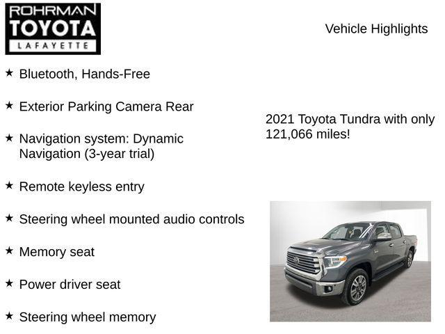 used 2021 Toyota Tundra car, priced at $39,786