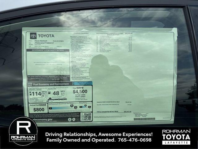 new 2026 Toyota Prius Plug-In Hybrid car, priced at $45,652