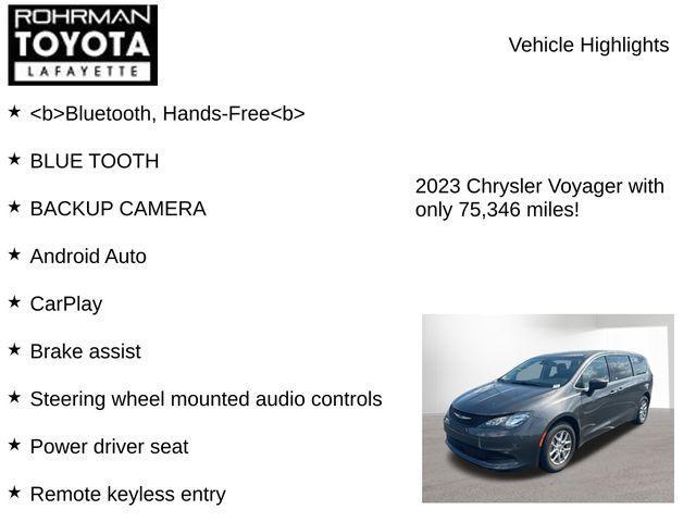 used 2023 Chrysler Voyager car, priced at $20,751