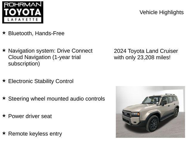 used 2024 Toyota Land Cruiser car, priced at $61,019