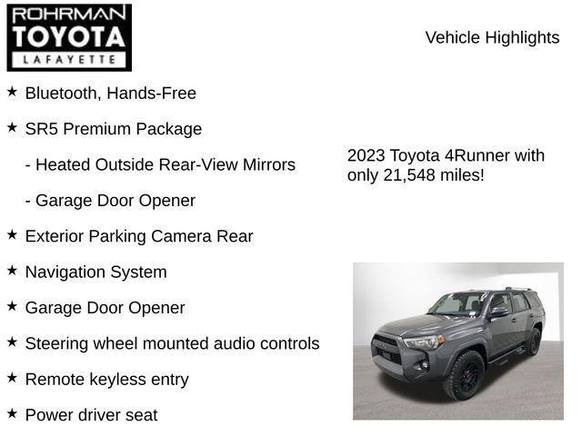 used 2023 Toyota 4Runner car, priced at $42,874