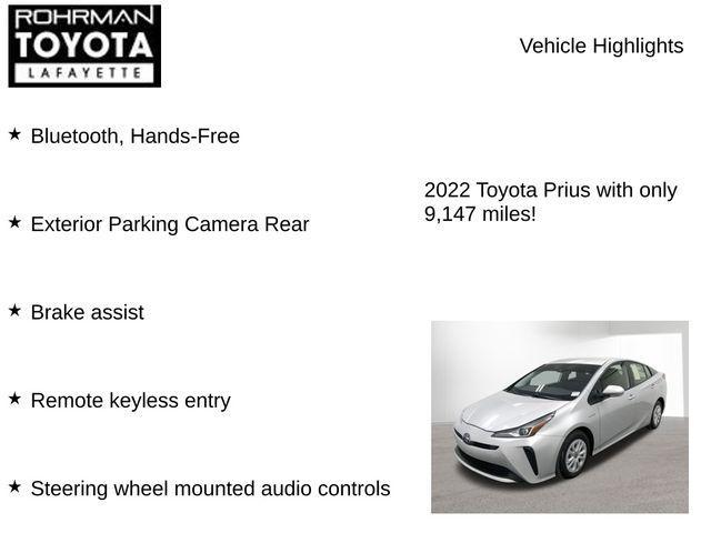used 2022 Toyota Prius car, priced at $23,944