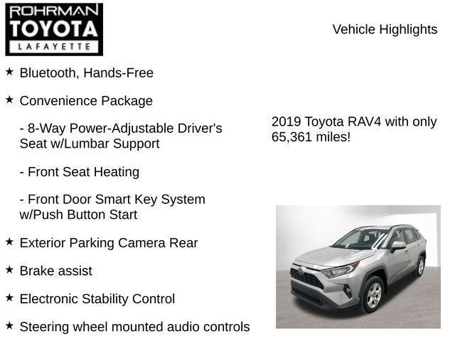 used 2019 Toyota RAV4 car, priced at $23,652