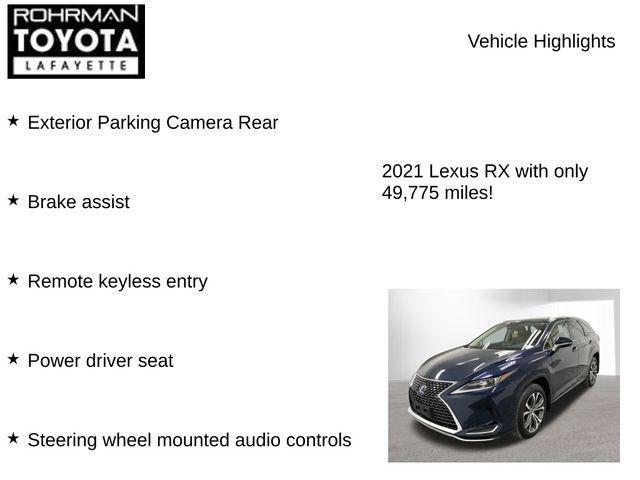 used 2021 Lexus RX 450h car, priced at $42,243