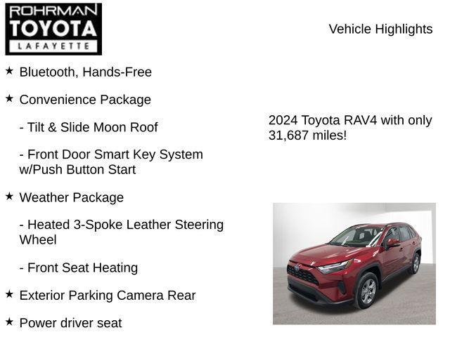 used 2024 Toyota RAV4 Hybrid car, priced at $31,717