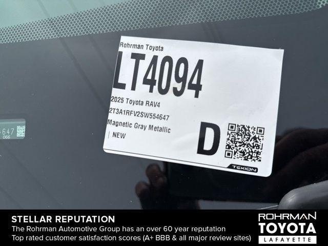 new 2025 Toyota RAV4 car, priced at $40,123
