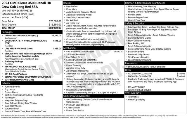 used 2024 GMC Sierra 3500 car, priced at $91,999
