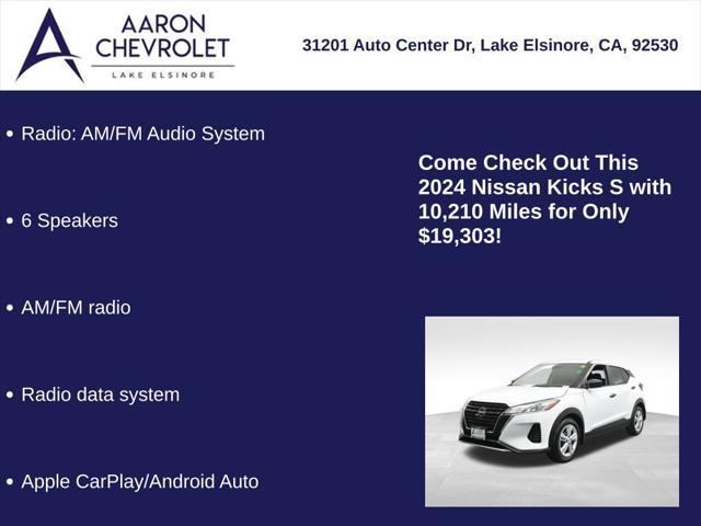 used 2024 Nissan Kicks car, priced at $19,303