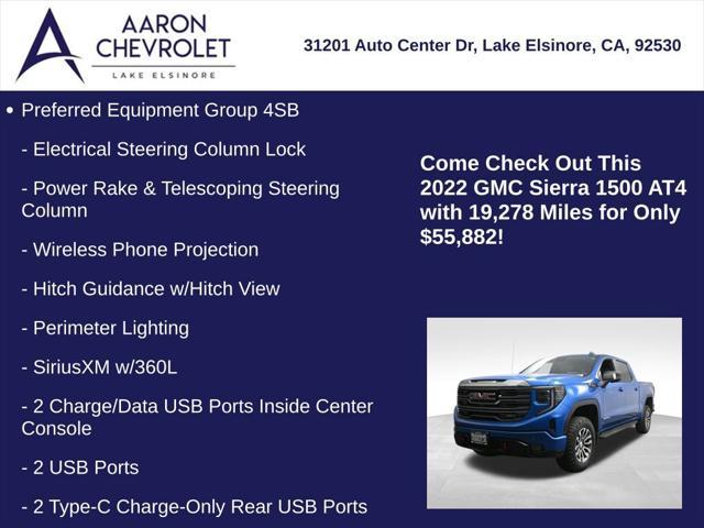 used 2022 GMC Sierra 1500 car, priced at $55,882